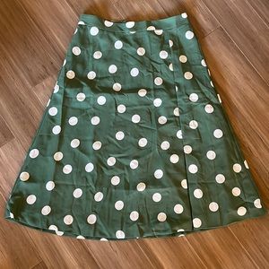 NWT Ann Taylor Polka Dot Skirt Petite 8